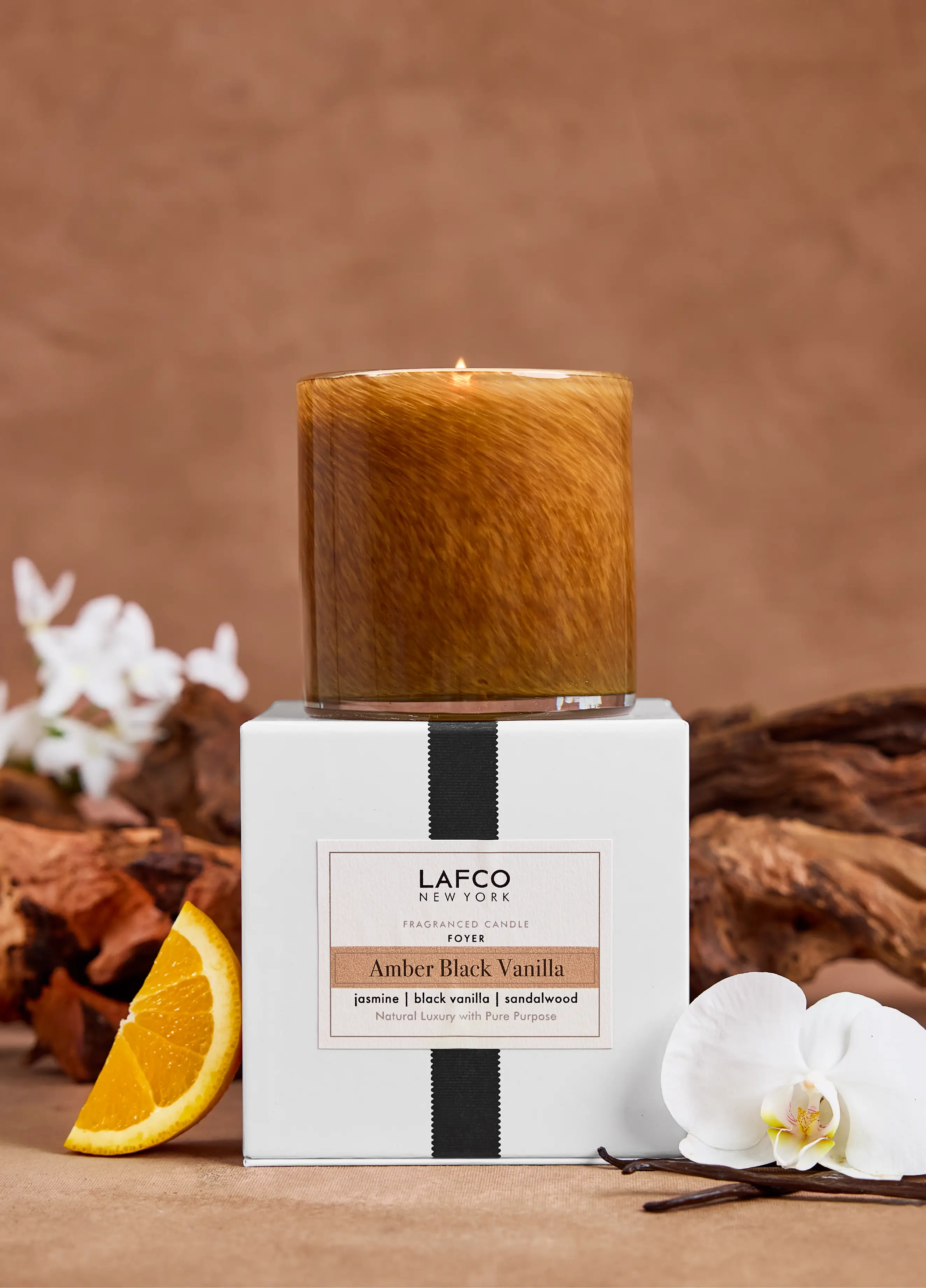 Amber Black Vanilla Classic Candle | LAFCO New York