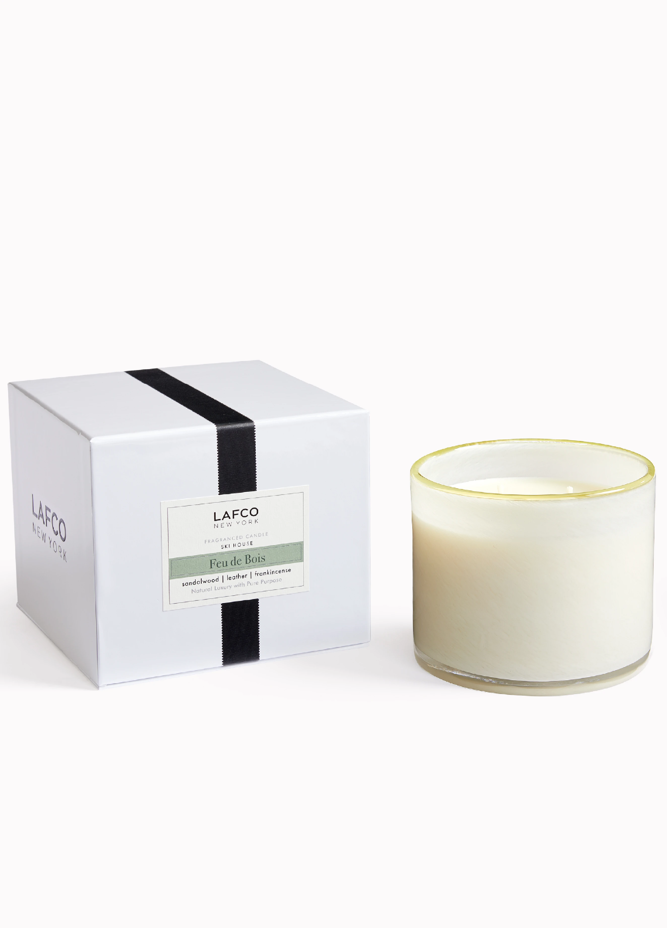 Feu de Bois アロマキャンドル 340g Feu de Bois 3-Wick Candle | LAFCO New York