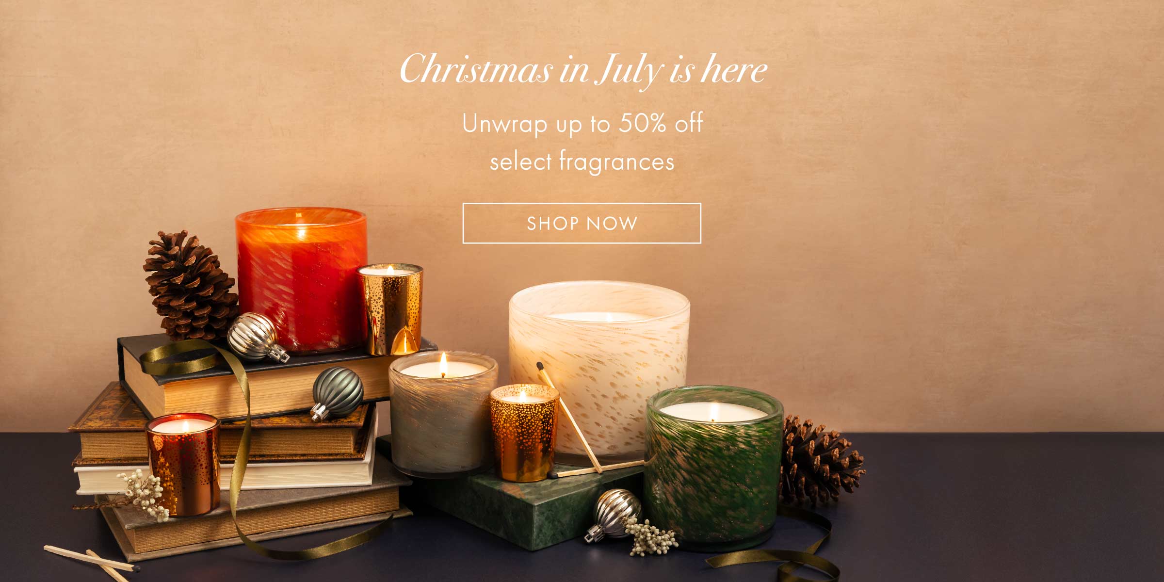 Up to 50% off our holiday collection