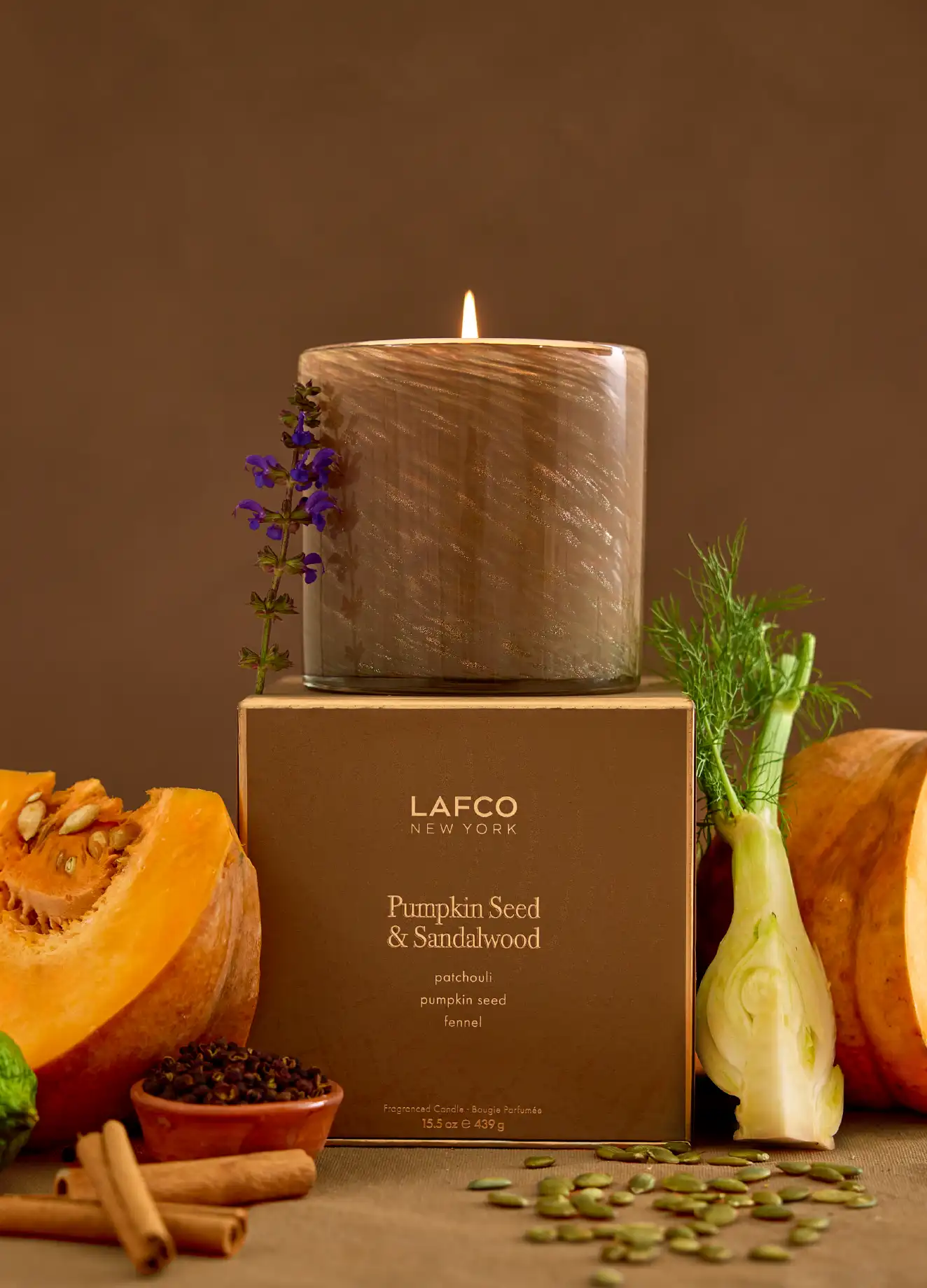Pumpkin Seed & Sandalwood | Signature 15.5oz Candle